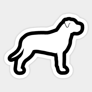 American Pit Bull Terrier Silhouette Sticker